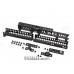 Zenitco Leader-S Handguard Kit - Reinforced CNC D16T Aluminum Modular Handguard System for AK-Pattern Carbines (Basis Rails on 4 Sides, Black)