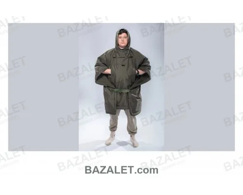Expert-Tex Cape-Bag Transformer Poncho - 5 in 1, Fleece Lined