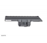 SAG Side-Rail QD Cover Optic Mount Â– CNC Aluminum 1913 (19-Slot, Low Profile)