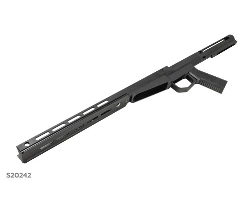 SAG Los-145 Chassis with AR Stock Adapter Â– CNC Aluminum, M-LOK & ARCA Rail