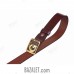 Belt with brass buckle