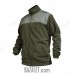 Fleece sweatshirt with pads and stand collar