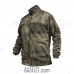 Fleece sweatshirt with pads and stand collar