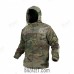 Fleece sweatshirt with reinforcement pads