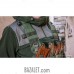 Fleece sweatshirt with reinforcement pads