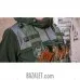 Fleece sweatshirt with reinforcement pads