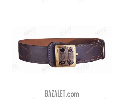 Officer leather belt, German pattern