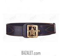 Officer belt with rayed star buckle