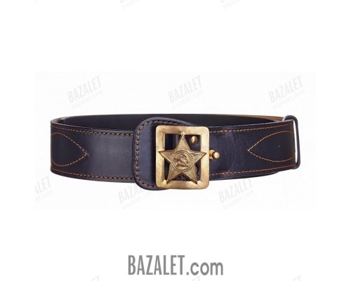 Officer belt with rayed star buckle