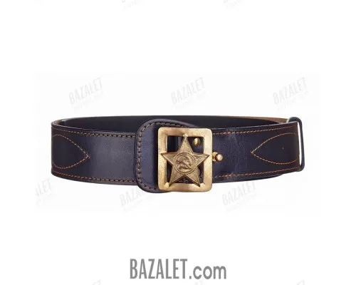 Officer belt with rayed star buckle