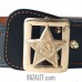 Officer belt with rayed star buckle