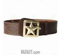 Officer belt with star buckle