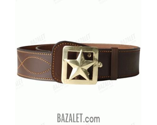 Officer belt with star buckle