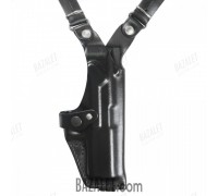 Vertical shoulder holster for ?10,?12 (model No. 20)