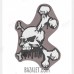 Patch PVC Skull and Bones Brown