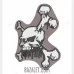 Patch PVC Skull and Bones Brown