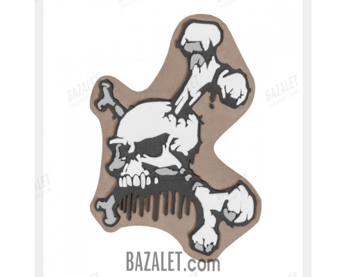 Patch PVC Skull and Bones Coyote