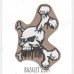Patch PVC Skull and Bones Coyote