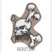 Patch PVC Skull and Bones Coyote