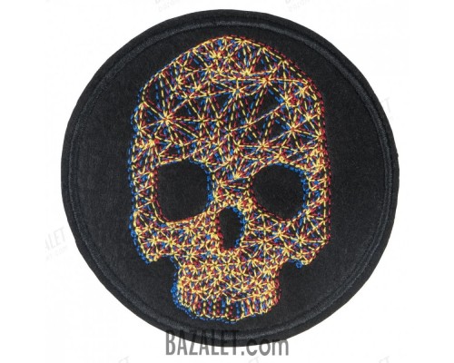 Patch Skull-3D effect (80x80 mm)