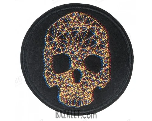 Patch Skull-3D effect (80x80 mm)
