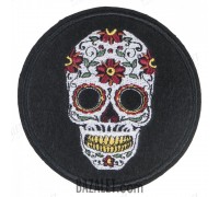 Patch Skull-day of death (80x80 mm)