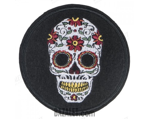Patch Skull-day of death (80x80 mm)