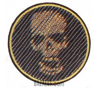 Patch Skull-diagonal 3D effect (80x80 mm)