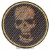 Patch Skull-diagonal 3D effect (80x80 mm)