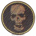 Patch Skull-diagonal 3D effect (80x80 mm)