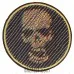 Patch Skull-diagonal 3D effect (80x80 mm)