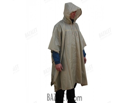 Raincoat Poncho Rip-Stop beige