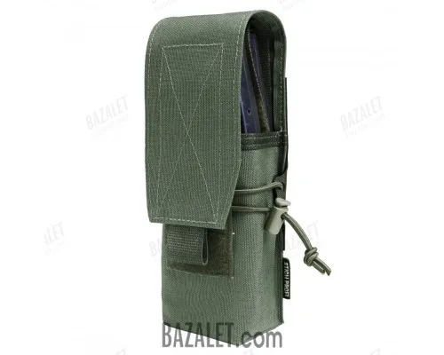 Pouch for 1-2 AK-pattern magazines with elastic band, lightweight version 3 FASTCLIP MOLLE SYSTEM