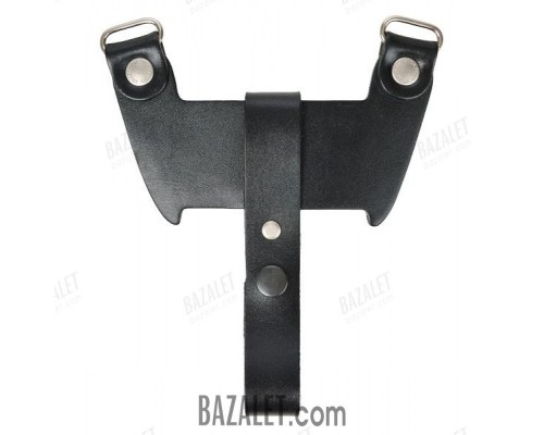Suspension system on a shoulder holster for 2 spare clips