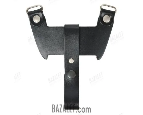 Suspension system on a shoulder holster for 2 spare clips