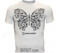 White T-shirt with Butterfly print (1 color-black)