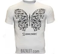 White T-shirt with Butterfly print (1 color-black)