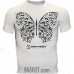 White T-shirt with Butterfly print (1 color-black)