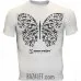 White T-shirt with Butterfly print (1 color-black)