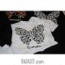 White T-shirt with Butterfly print (1 color-black)