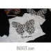 White T-shirt with Butterfly print (1 color-black)