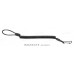 Twisted retention lanyard, black