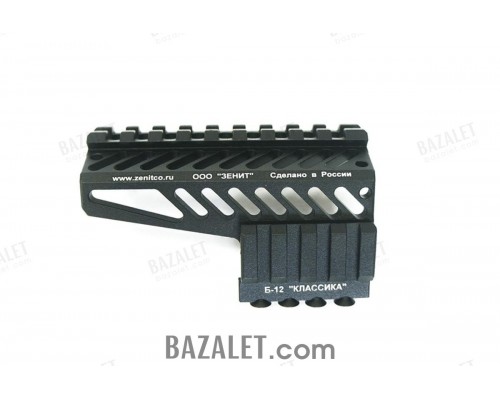 Zenitco B-12 Upper Rail - CNC Aluminum Gas Tube Picatinny Rail (for B-10 / B-20)