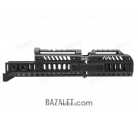 Zenitco Sport-1S Handguard Kit - Reinforced CNC D16T Aluminum Modular Handguard System for AK-Pattern Carbines (Basis Rails on 3 Sides, Black & Desert)