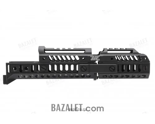 Zenitco Sport-1S Handguard Kit - Reinforced CNC D16T Aluminum Modular Handguard System for AK-Pattern Carbines (Basis Rails on 3 Sides, Black & Desert)