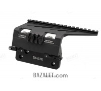 Zenitco B-13U Receiver Mount Kit - Quick-Detach 184 mm Picatinny Base for the NSV-12.7 Utes Platform (Black & Desert)