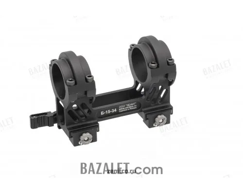 Zenitco B-15-34 Monoblock Scope Mount - One-Piece 34 mm Ring Mount for Picatinny Rails (Black)
