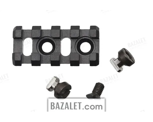 Zenitco B-2 Rail - CNC D16T Aluminum 45mm Picatinny Bracket for Bazis-Rail Handguards (Black, Desert & Golden Khaki)