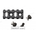 Zenitco B-2 Rail - CNC D16T Aluminum 45mm Picatinny Bracket for Bazis-Rail Handguards (Black, Desert & Golden Khaki)