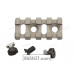Zenitco B-2 Rail - CNC D16T Aluminum 45mm Picatinny Bracket for Bazis-Rail Handguards (Black, Desert & Golden Khaki)